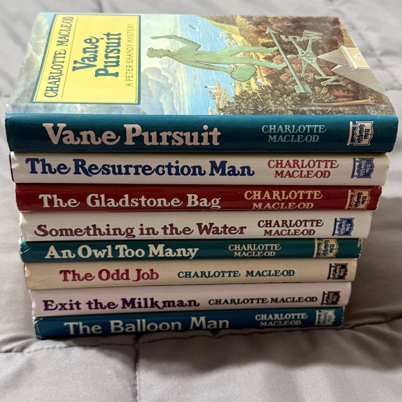 Mysterious Press Other - 8 Charlotte MacLeod Mystery Books Hardcover Lot Peter Shandy Sarah Kelling Cozy